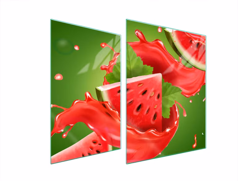 Piastra Protettiva In Vetro Per Cuore 70X52 Melone D'acqua