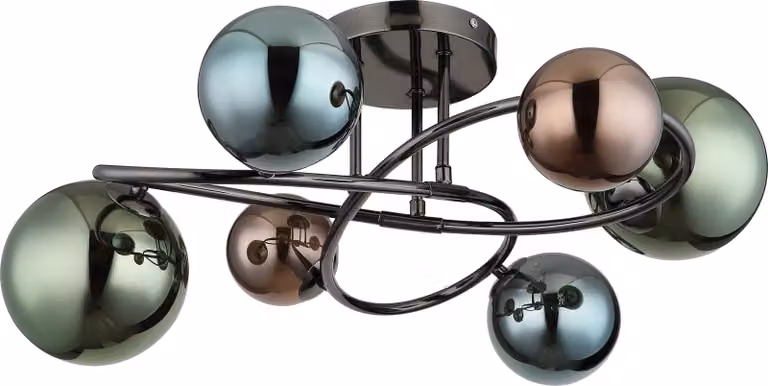 GLOBO Illuminazione Plafoniera RIHA DH 65x25 cm grigio Lampada da soffitto