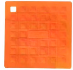Presina quadrata in silicone Silikomart Miss Hot Arancio