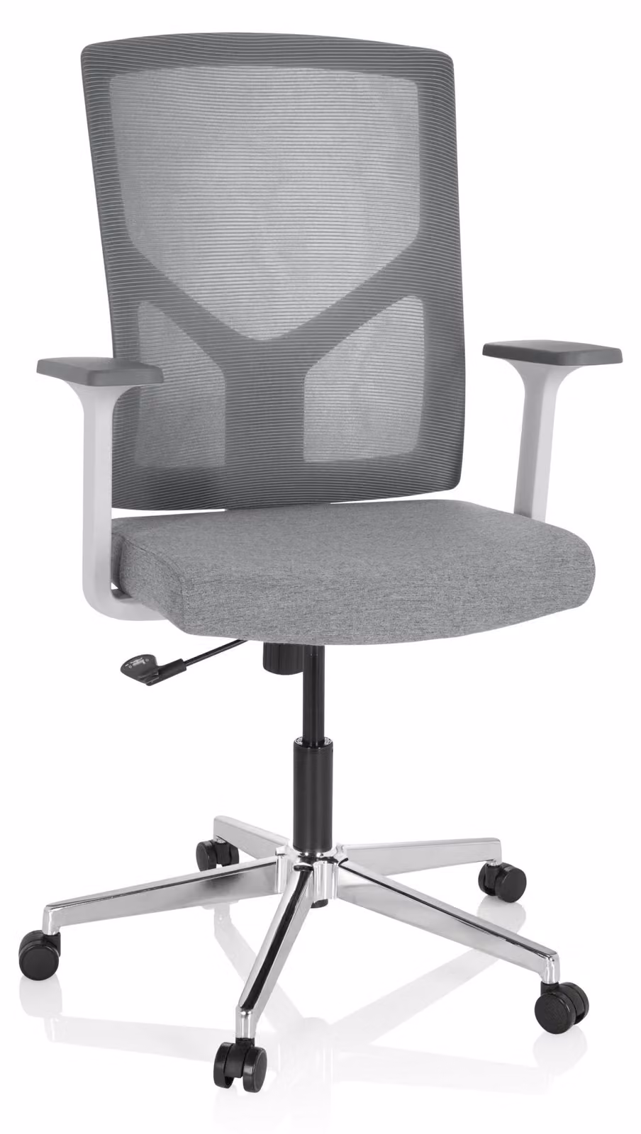 Sedia da ufficio, girevole, BRETON BASE W Grigio