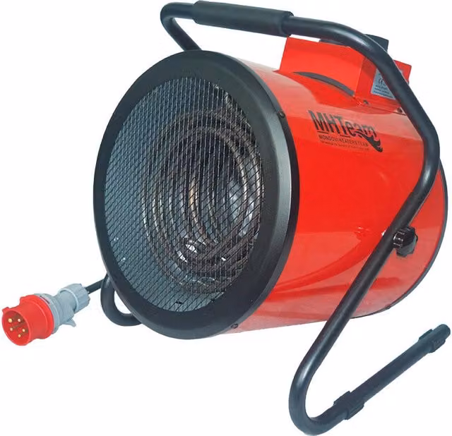 Generatore di Aria Calda 9000W Riscaldatore Elettrico Industriale Rosso