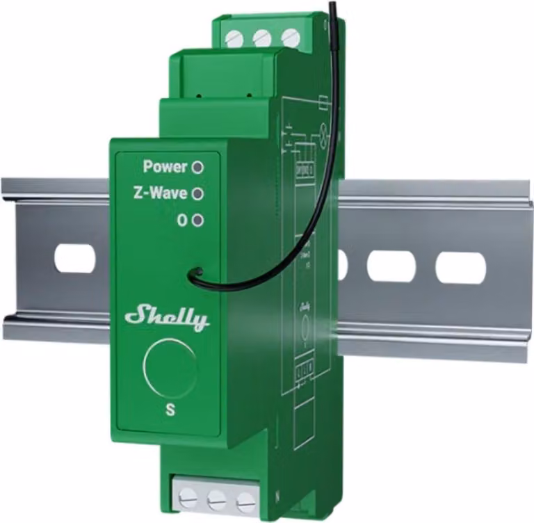 Shelly Wave Pro Dimmer 1PM – Intelligent DIN Rail Mounted Light Dimmer