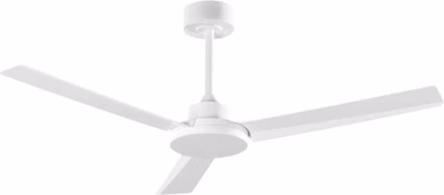 Ventilatore da Soffitto con Luce LED Integrata, Motore DC 30W, Diametro 132 cm, Bianco, Telecomando Incluso, 6 Velocità, Timer - Perenz