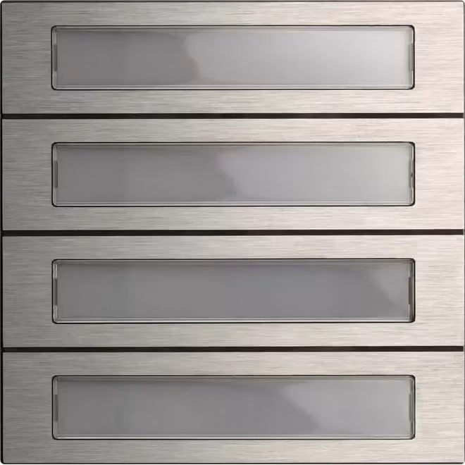 Modulo pulsante di chiamata Gira 4f Sistema 106 in acciaio inossidabile V4A 5534914