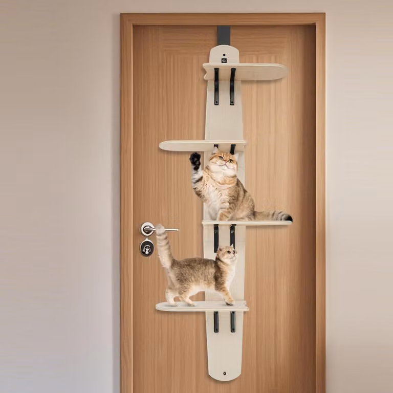 Albero per gatti con 4 livelli - Tiragraffi in legno