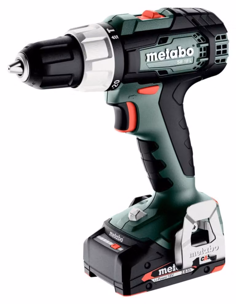 Metabo SB 18 L Akku-Schlagbohrschrauber (18V 2 x 2Ah LiPOWER Akkus) 614053500