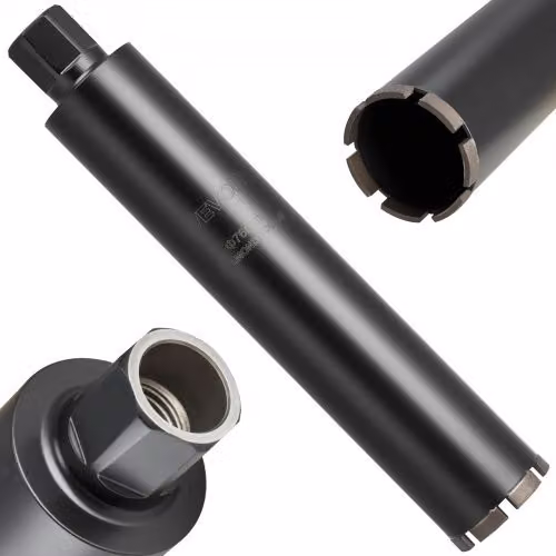 VEVOR Corona Diamantata per Carotaggio Diametro 76 mm Profondità di Foratura 356 mm, Tecnologia di Saldatura ad Alta Precisione, Punta Carotatrice Diamantata a Umido per Cemento Armato