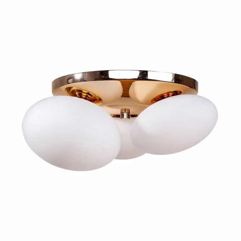 Lampada da soffitto OMI bianco-oro 3xG9x5W in vetro, dimensioni: 20x34x37 cm, IP20, linea Zuma