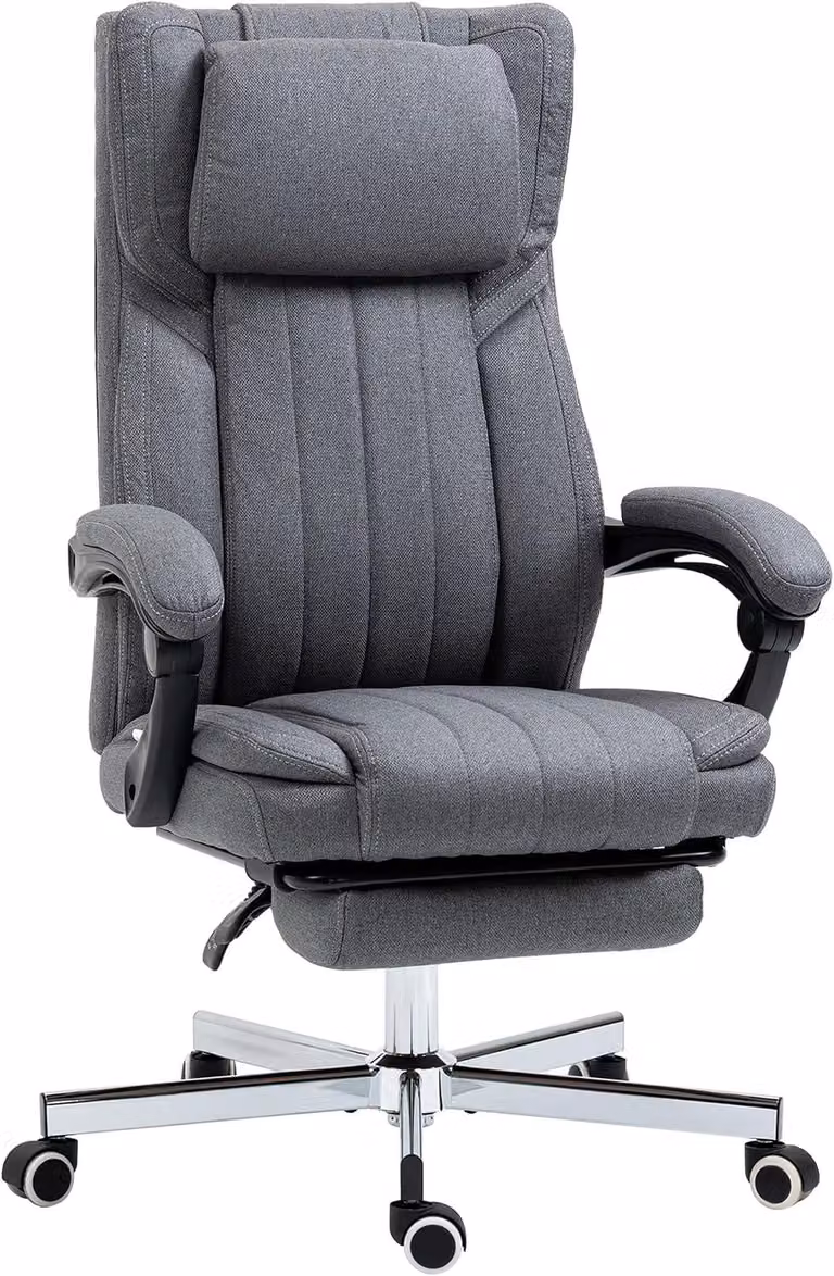 Sedia da parrucchiere, sedia da ufficio, sedia ergonomica, seduta girevole, schienale regolabile, altezza regolabile, braccioli, poggiatesta, poggiapiedi