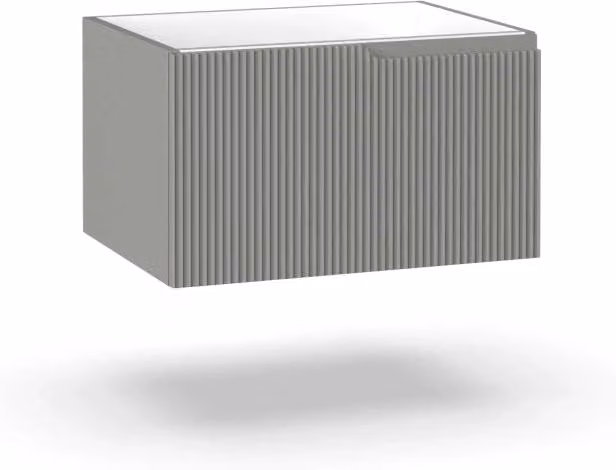 Base portalavabo 1 cestone VENERE grigio opaco