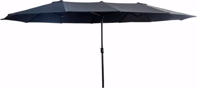 Ombrellone doppio da giardino Akord TILIA grigio scuro L: 460 cm, H: 245 cm