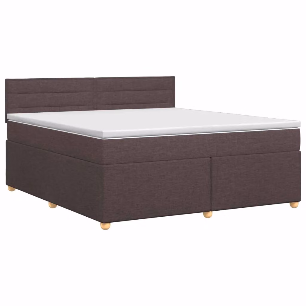 Letto box spring con materasso ibrido vidaXL Marrone e Bianco L/P: 160 x 200 cm – 2
