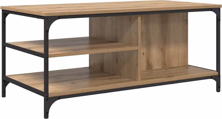 Tavolino da salotto Rovere artigianale 100 x 50 x 45 cm