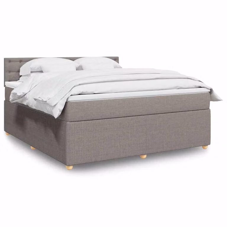 vidaXL Giroletto a Molle con Materasso Ibrido in Tessuto, L/P: 180 x 200 cm