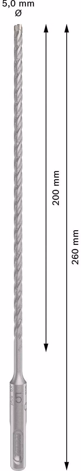 PRO SDS plus-5X Trapano a percussione, 5 x 200 x 260 mm
