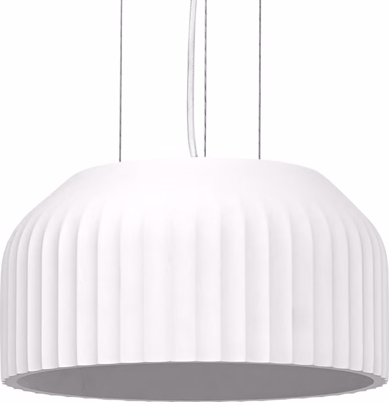 OSRAM Decor Plaster Routes lampada a sospensione decorativa in gesso, 300 mm, con attacco E27, IP20, bianco