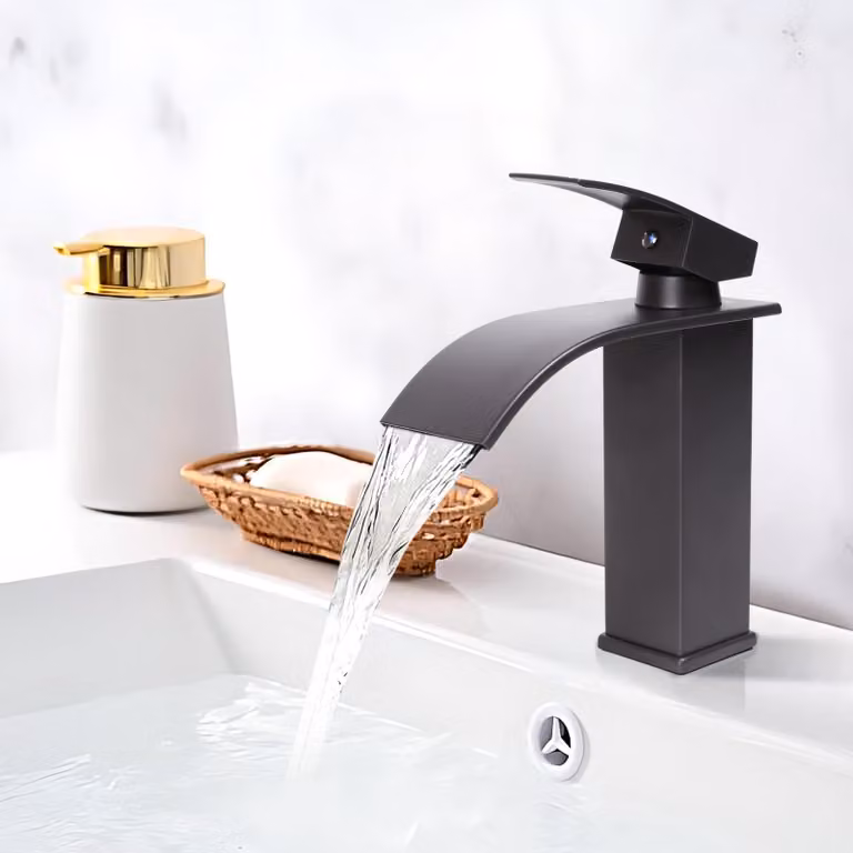Solidchoice - Miscelatore per lavabo con erogatore a cascata per bagno