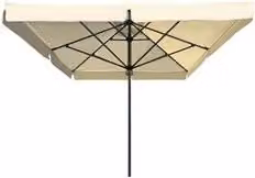 Ombrellone in alluminio Amicasa SELF OPEN color ecru beige L 300 x 300 cm