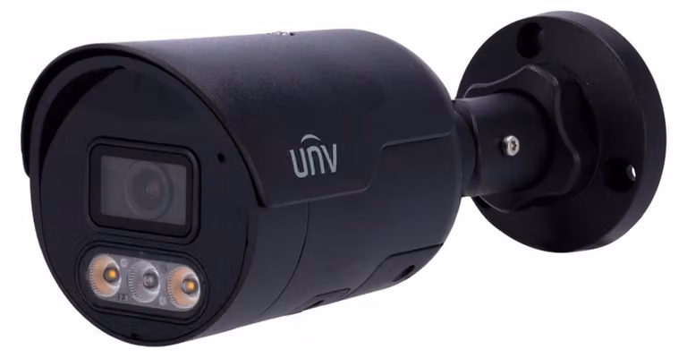 Telecamera di sicurezza IP Uniview EasyStar Bullet PoE 4MP 2,8 mm IP67 nera - UV-IPC2124LE-ADF28KMC-DL