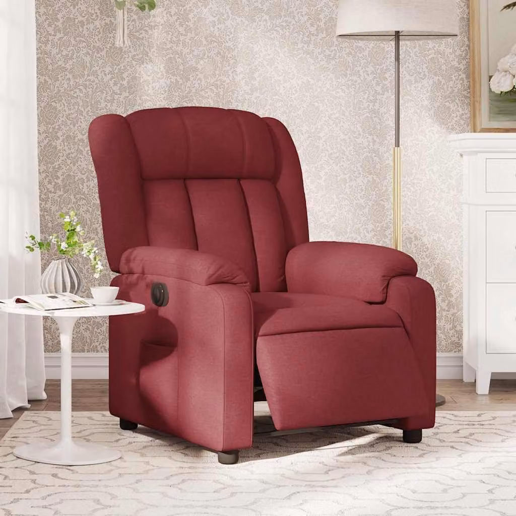 Poltrona massaggiante elettrica, poltrona reclinabile, schienale regolabile, poggiapiedi, poltrona TV, con funzione relax, poltrona relax, poltrona imbottita, poltrona (grigio chiaro)
