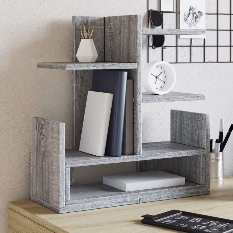Maison Exclusive - Organizer da scrivania grigio Sonoma 49x20x52,5 cm Materiale ligneo