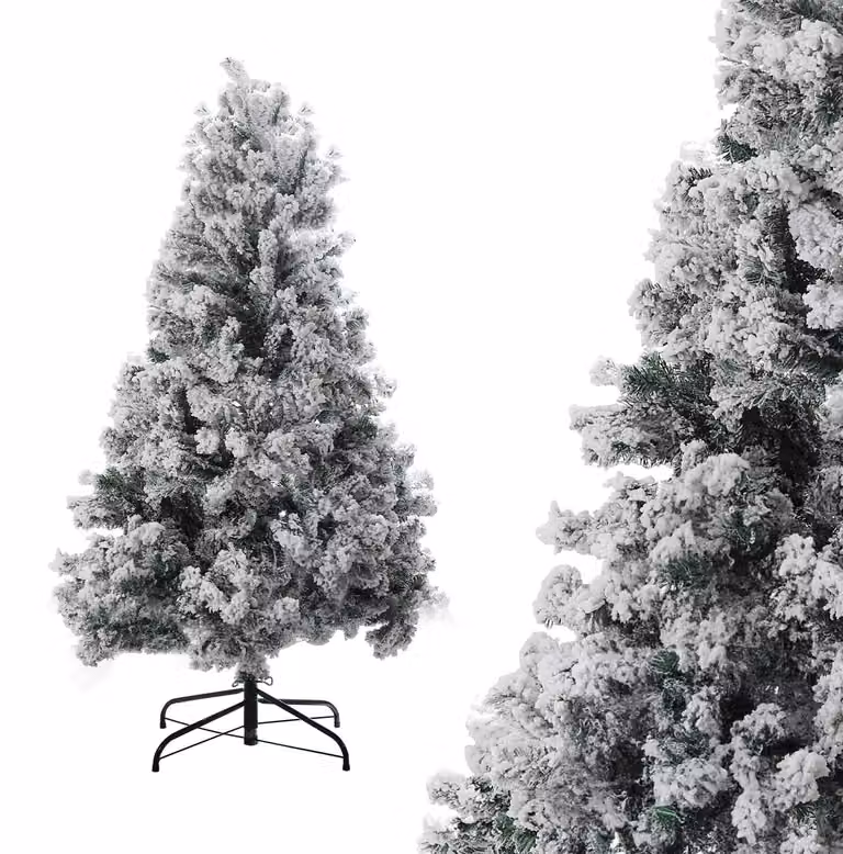 Albero di Natale Ikodm, 180 cm, abete artificiale con 250 LED, 860 punte, albero di plastica con 8 modalità di illuminazione e supporto in metallo