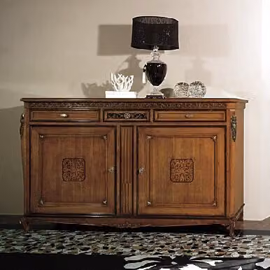 Kommode Wohnzimmer Kommode Schubladen Holz Sideboard Schrank Schränke Massiv