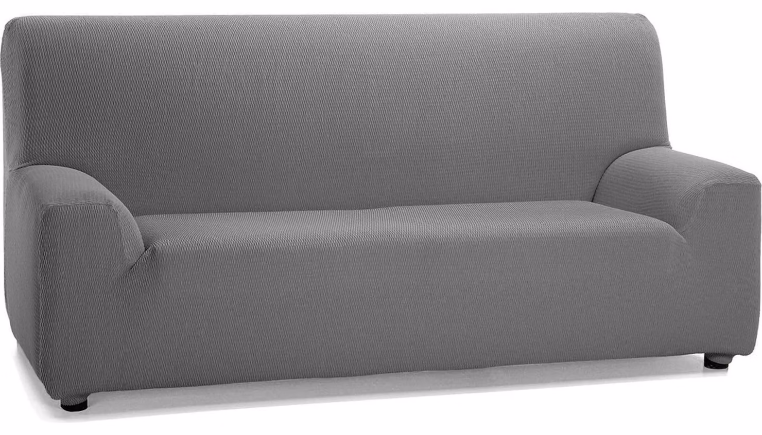 Copertura elastica per divano a due posti, colore grigio