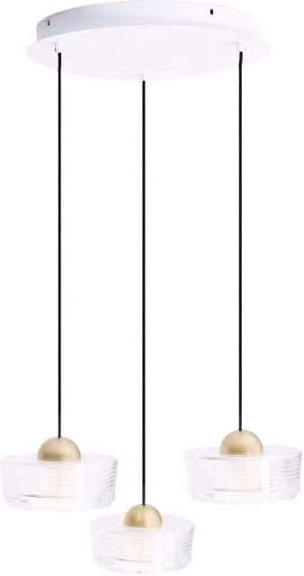 Lampada a sospensione Maxlight Lipari LED 22W 3 luci