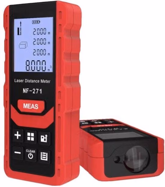 Misuratore Laser a Distanza Noyafa per Misurazione Superficie, Rosso/Nero, 70 m