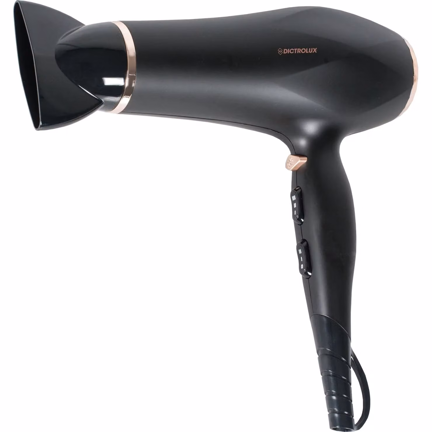 Asciugacapelli Phon Dictrolux Gold Diamond 2200 Watt, Colore Oro e Nero – 1