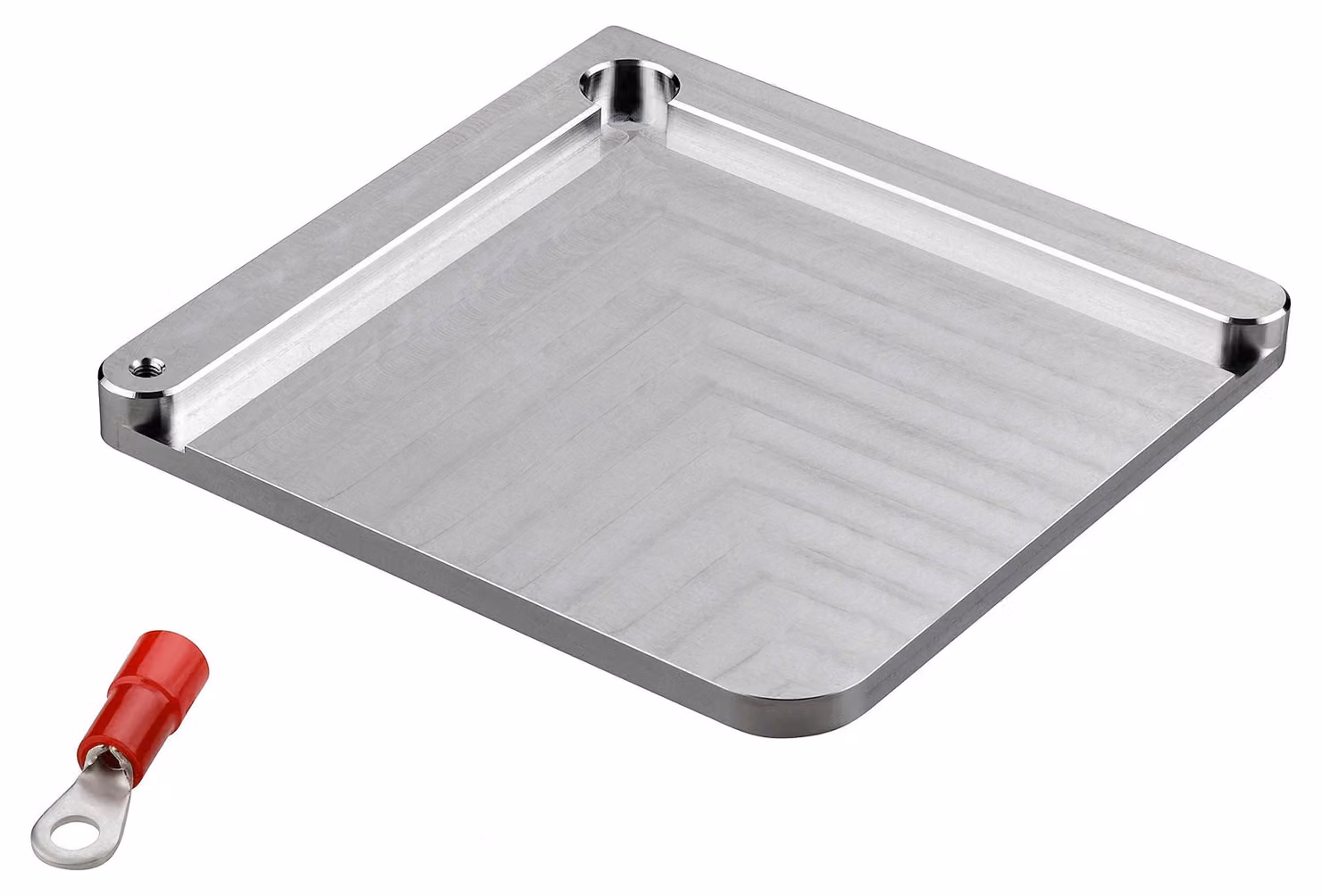 Piastra di alluminio per tasti - Piastra di alluminio 90x90x8 mm - Attrezzatura di misurazione CNC, stativo