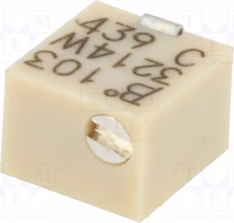 1 x Potenziometro: da montare, resistenza di 10kΩ, potenza di 250mW, componente SMD 3214W-1-103E