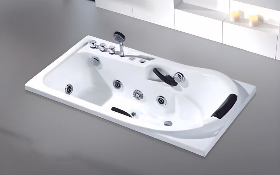 Einbauwanne Whirlwanne Hydromassagewanne Luxuswanne Komfortwanne 170x85 cm