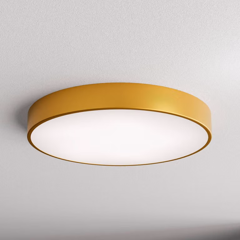 Plafoniera soffitto Cleo TEMAR LIGHTING, dimmerabile, Ottone / Oro, Soggiorno / Sala da pranzo, Vetro, Moderno, Plafoniera
