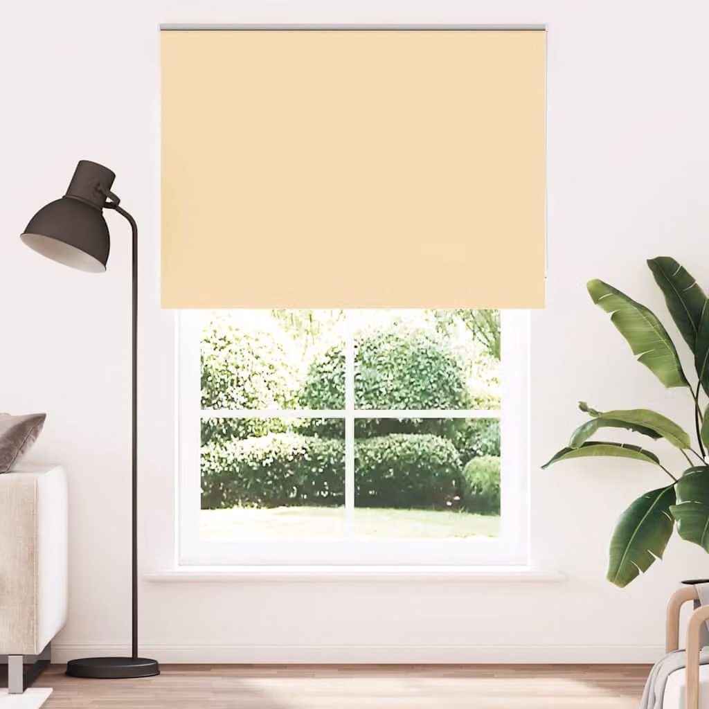 vidaXL Tenda a Rullo Oscurante in Poliestere Beige L: 150 cm x H: 230 cm
