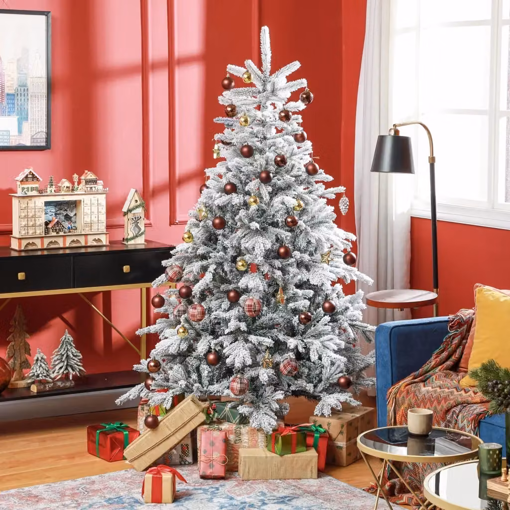 Albero di Natale Artificiale Innevato Verde GIORDANOSHOP Altezza: 180 cm – 2