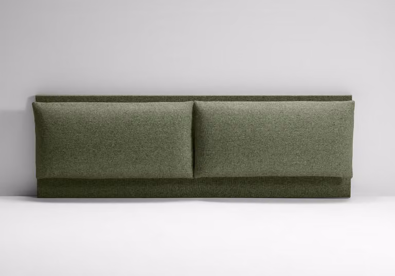 Testata Letto Imbottita - ROMA Verde 160x190 cm