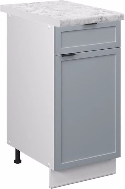 Mobiletto base per cucina Vicco Fame-Line Blu-grigio chiaro/Bianco L: 40 cm, H: 82 cm, P: 60 cm