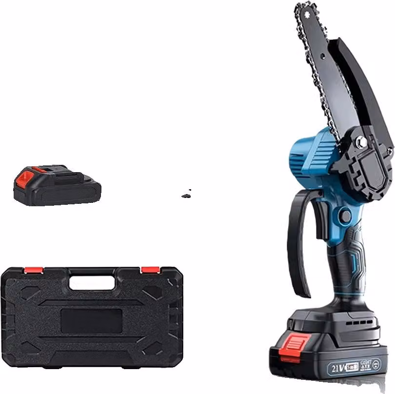 Mini motosega, 6 pollici, batteria 21V, taglio efficiente, set C 15 cm 1 batteria