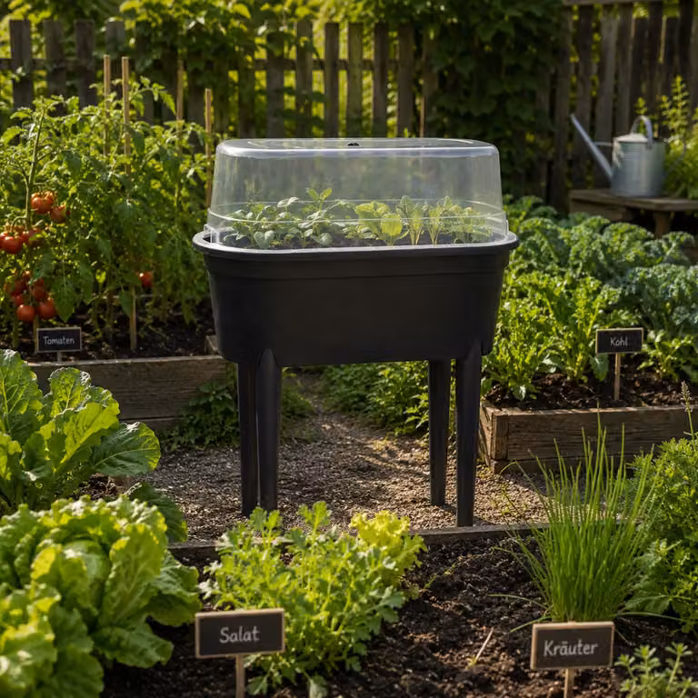 Serra da giardino in plastica per semina precoce, dimensioni 77x38x84 cm