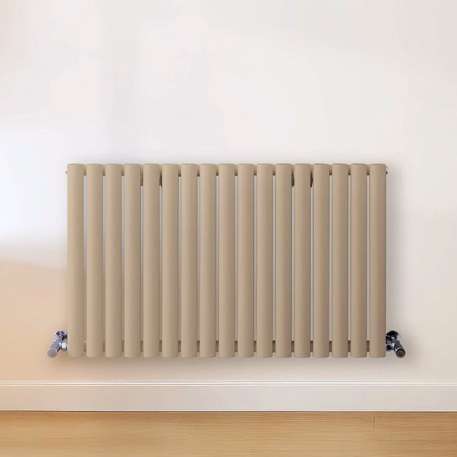 Radiatore di Design Orizzontale Marrone (Elk Marrone) - 600mm x 1000mm - Pannello Doppio  - Revive