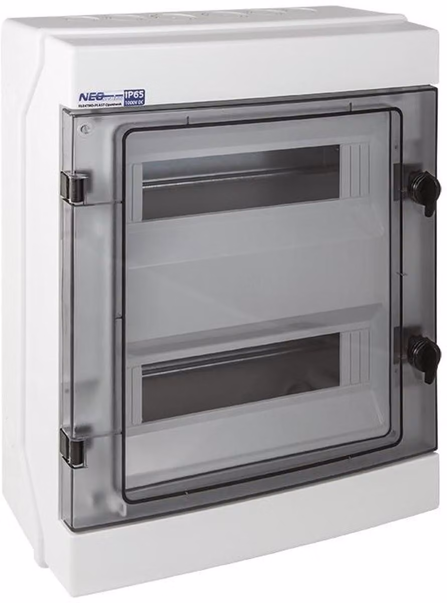 Scatola di distribuzione a prova di umidità Scatola di distribuzione scatola di fusibili 1000V RH-24 24 moduli IP65 AP VDE 36.24 E-P