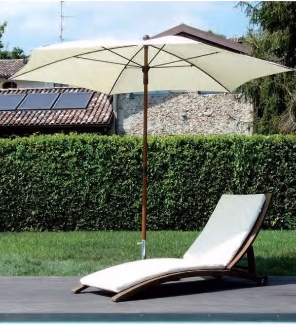 Ombrellone palo centrale Madera Made in Italy - diametro 280 cm - Ecru