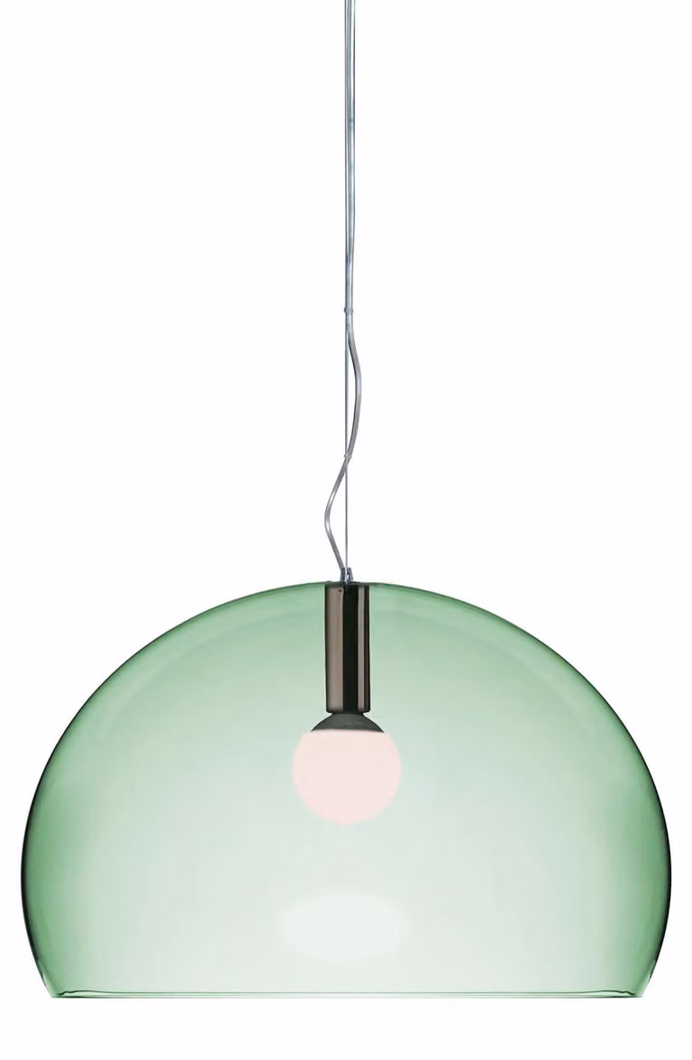 Kartell Small Fl/Y, lampada a sospensione, color verde salvia