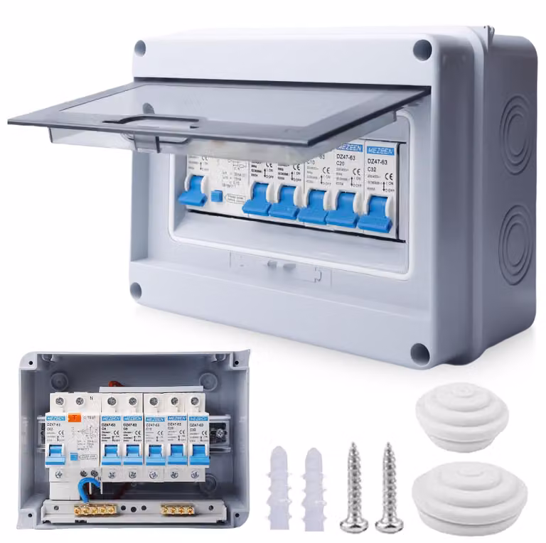 Quadro di distribuzione impermeabile IP65, scatola di fusibili a 4 vie, corrente nominale 63A