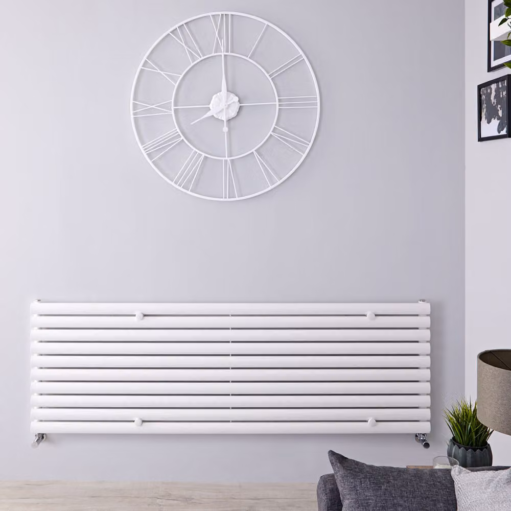 Radiatore di Design Orizzontale - Pannello Singolo - 590mm x 1780mm - Bianco - Revive