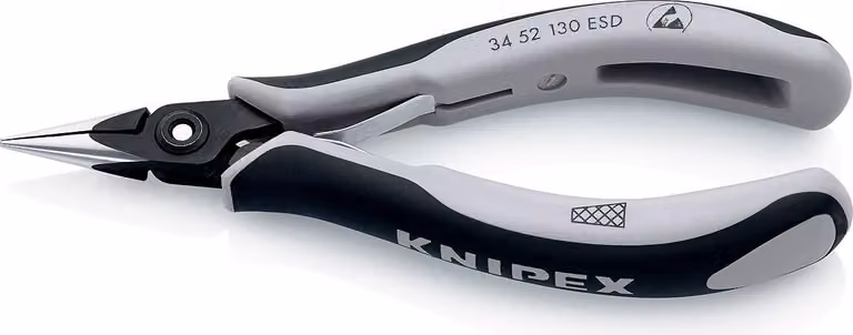 Knipex 34 52 130 ESD ESD Flachrundzange 130 mm