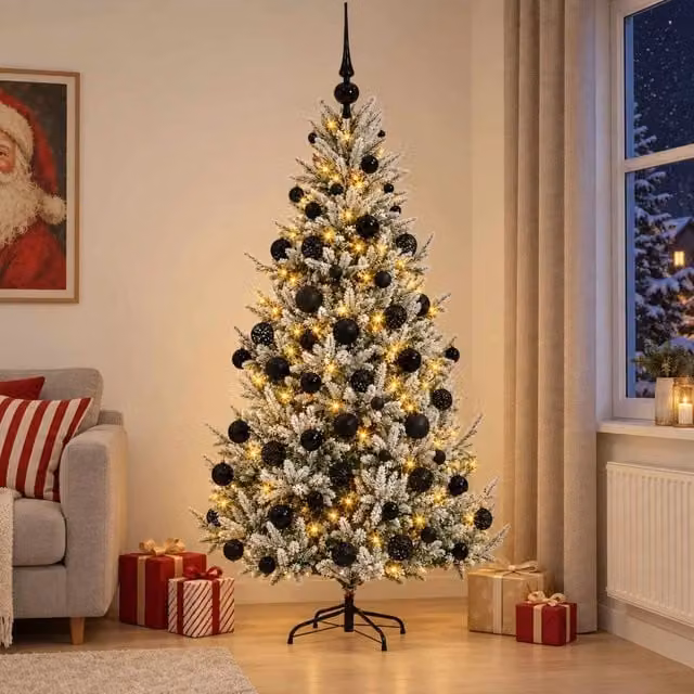 Albero di Natale artificiale con palline 180 cm 300 LED 3466418