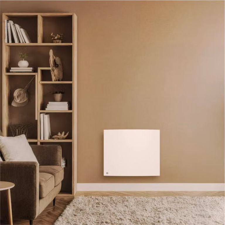 Radiatore elettrico in ghisa Bestherm BIA a inerzia secca 1000W bianco con termostato e timer
